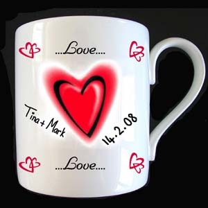 personalised Love Mug Express Delivery - 3 days