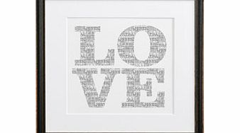 Personalised Love print