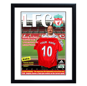 personalised Manchester United Football Club Magazine Cover
