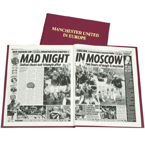 Personalised Manchester United In Europe Book