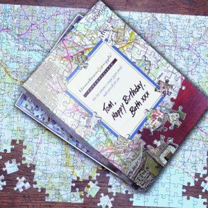 personalised Map Jigsaw Puzzle - 255 Piece