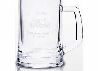 Personalised Merry Christmas Pint