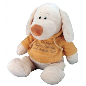 personalised Message Dog Soft Toy