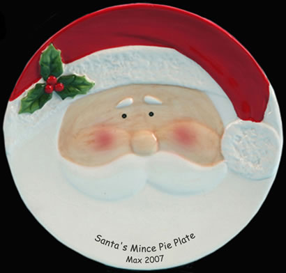 personalised Mince Pie Plate