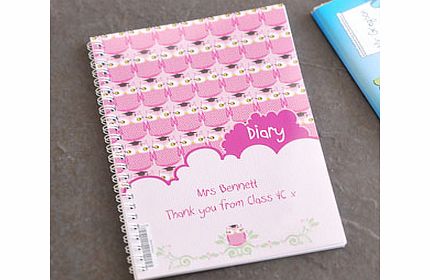 Personalised Miss Owl A5 Diary