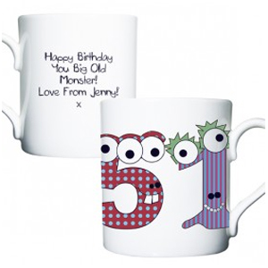 personalised Monster Birthday Mug