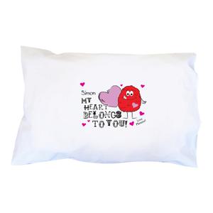 Personalised Monster Heart Pillowcase