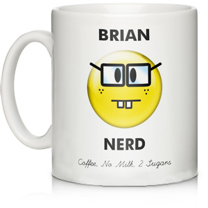 Personalised Nerd Emotion Mug