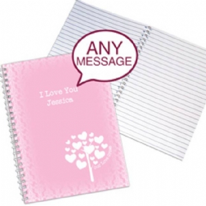 Personalised Notebook - Love Grows (Pink)