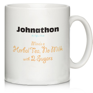 Personalised Office Geek Mug Male