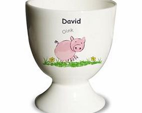 Personalised Oink Egg Cup
