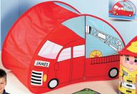 Personalised Over The Bed Fire Engine Tent