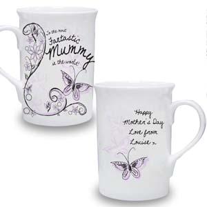 Personalised Pastel Butterfly Mug