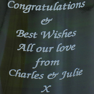 personalised Pearl Wedding Anniversary Champagne