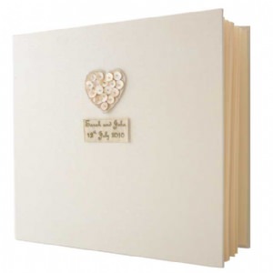 Personalised Photo Album - Mother Of Pearl Heart