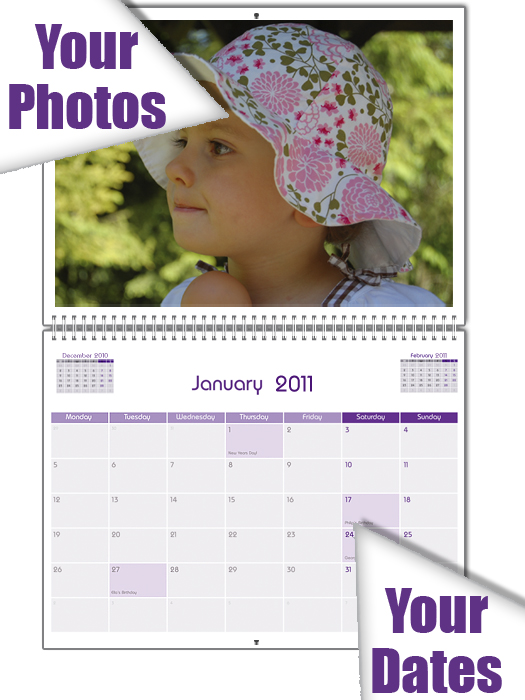 Personalised Photo Calendar - A3