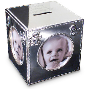 personalised Photo Cube Money Box