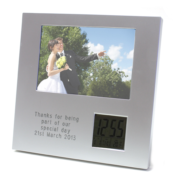 Personalised Photo Frame and Clock