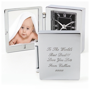Personalised Photo Frame Travel Clock