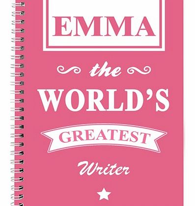 Personalised Pink Notebook - Worlds Greatest