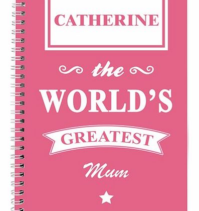 Personalised Pink Worlds Greatest Notebook