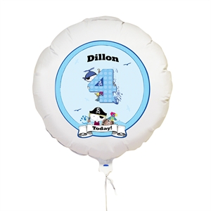 Personalised Pirate Numbers Balloon