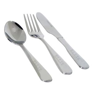 Personalised Plain 3 Piece Cutlery Set