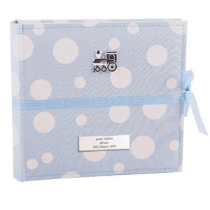 Personalised Polka Dot Blue Photo Album