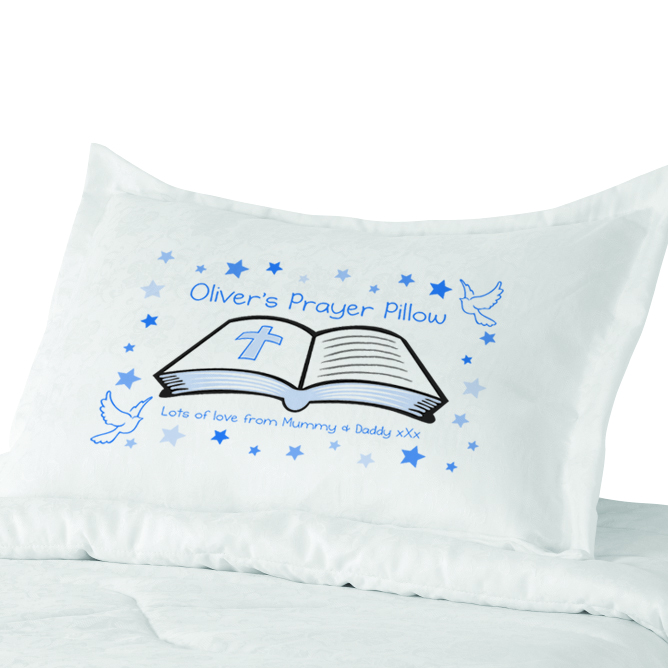 Prayer Pillowcase - Blue or Pink