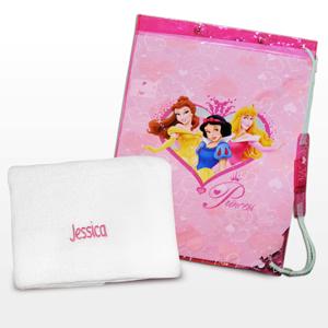 Personalised Princess Swim Bag and Personalised