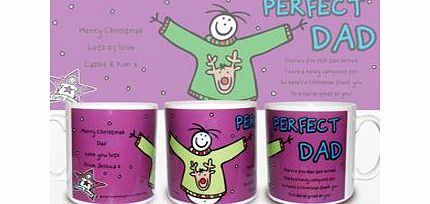 Personalised Purple Ronnie Christmas Dad Mug