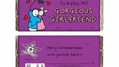 Personalised Purple Ronnie Christmas Girlfriend