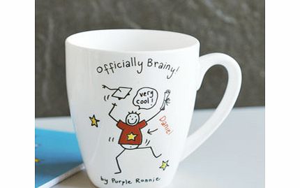 Personalised Purple Ronnie Male Graduation Latte