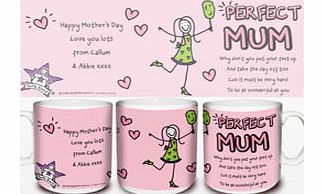 Personalised Purple Ronnie Perfect Mum Mug
