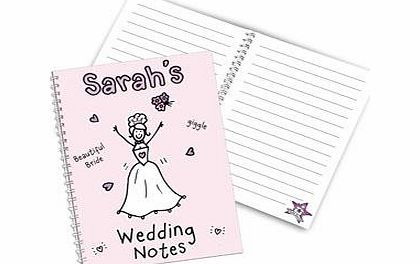 Personalised Purple Ronnie Wedding Bride Notebook
