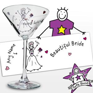 Personalised Purple Ronnie Wedding Bride
