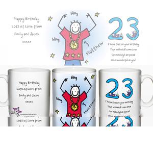 Personalised Purple Ronnie Young Male Mug