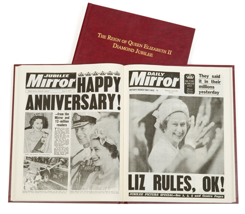 Personalised Queen Elizabeth II Newspaper Book
