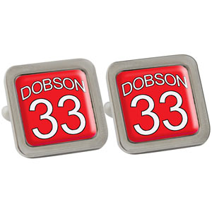 Red Football Shirt Cufflinks