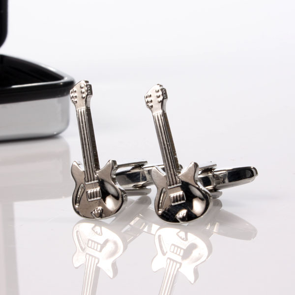 Personalised Retro Electric Guitar Cufflinks