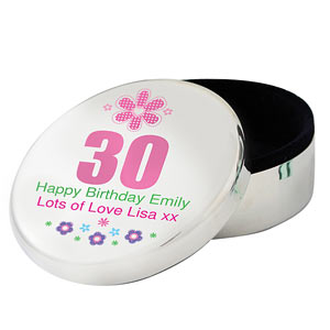 Personalised Round Trinket Age Design