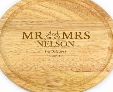 Personalised Round Wooden Chopping Board 4851CXS
