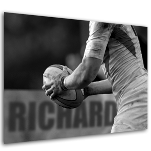 personalised Rugby Poster - Black Frame