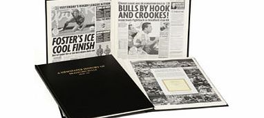 Personalised Rugby Union Team Archive Book