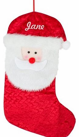 Personalised Santa Head Stocking