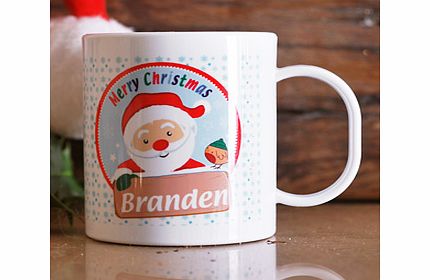 Personalised Santa Merry Christmas Plastic