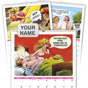 Personalised Saucy Postcard Calendar for Her