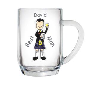 Scottish Cartoon Wedding Tankard