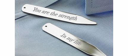 Personalised Secret Message Collar Stiffeners