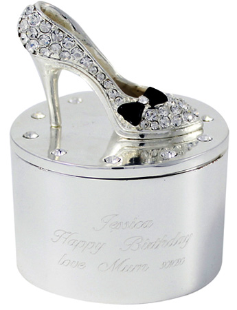 Personalised Shoe Trinket Box